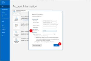 Click on “Exporting mail” after making your selection from the dropdown list on this screen